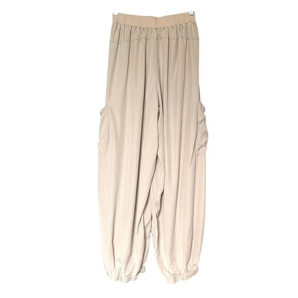 Free People Movement Road Ahead High Rise Cargo Pants Women's XS Light Tan - Picture 3 of 11